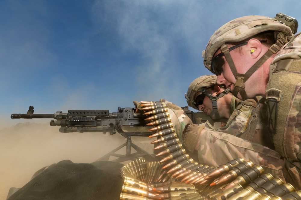 Live fire training during Infantry Advanced Leaders Course