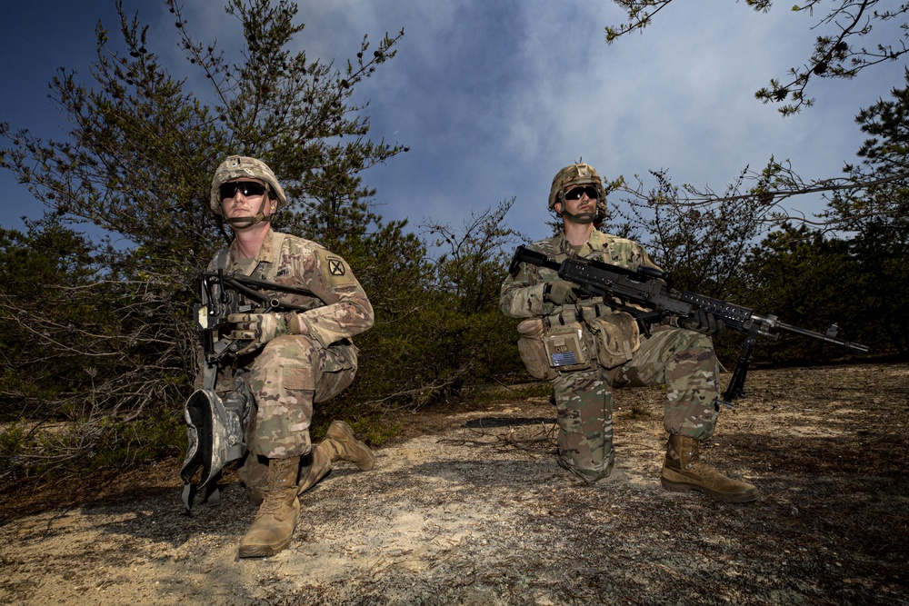 Live fire training during Infantry Advanced Leaders Course