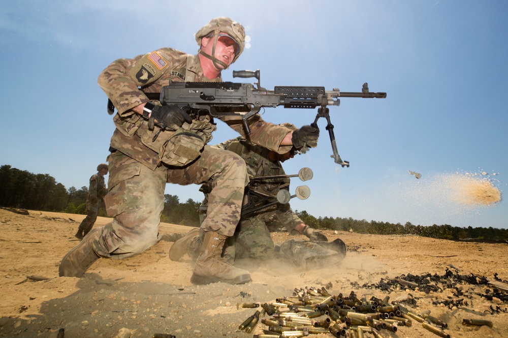 Live fire training during Infantry Advanced Leaders Course