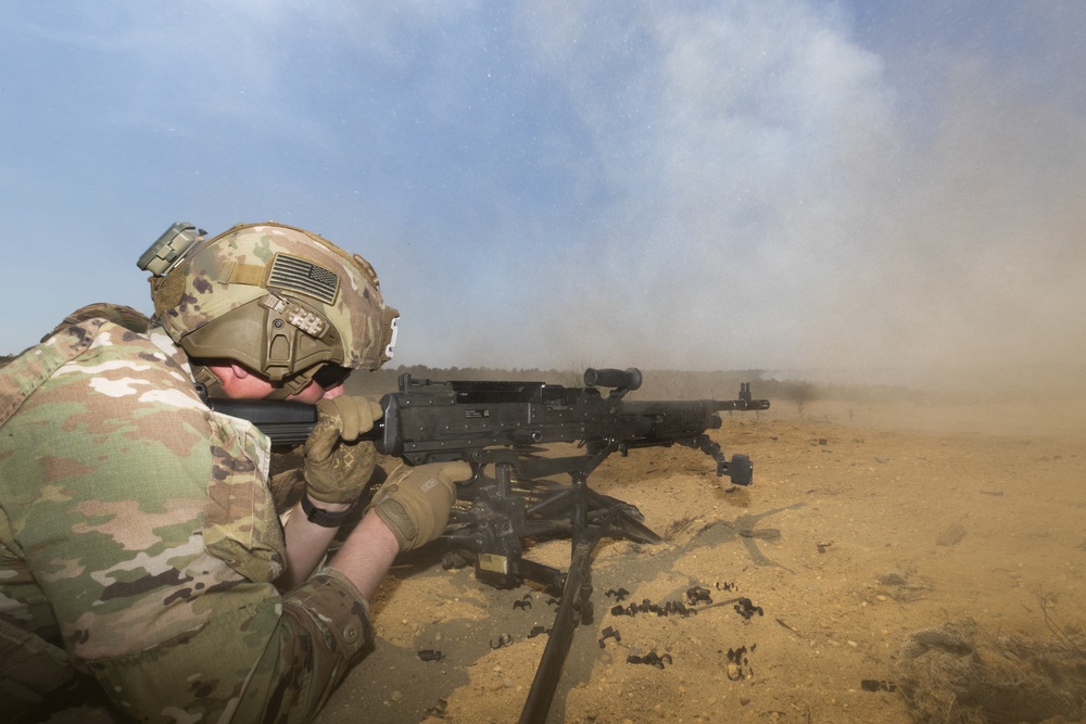 Live fire training during Infantry Advanced Leaders Course