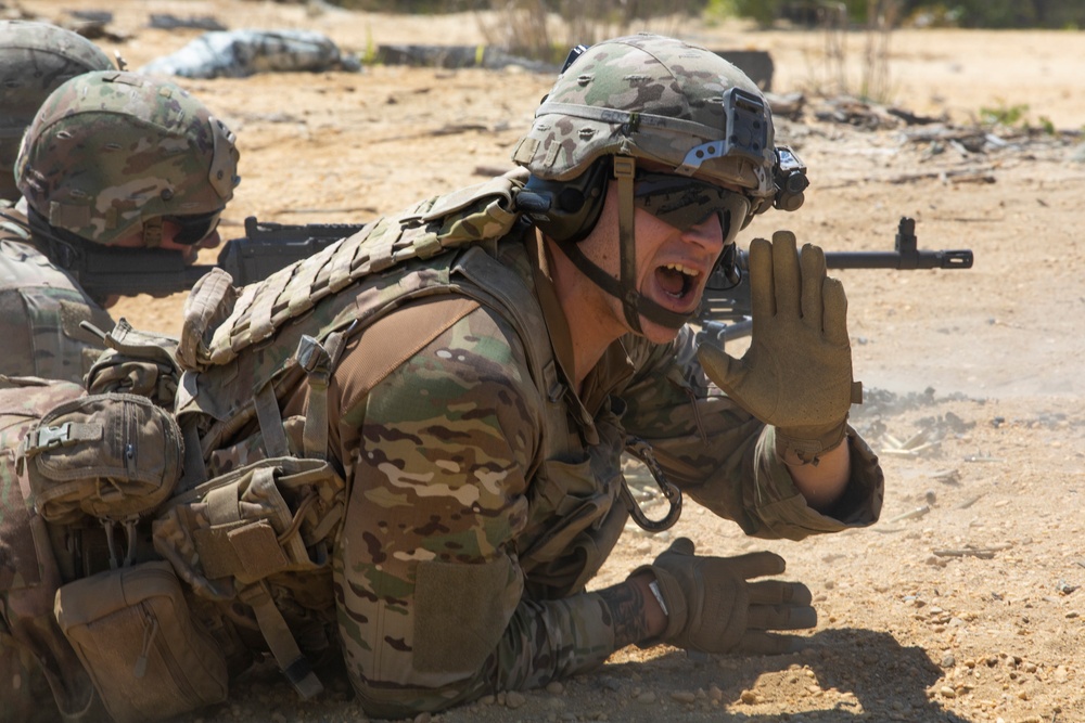 Live fire training during Infantry Advanced Leaders Course