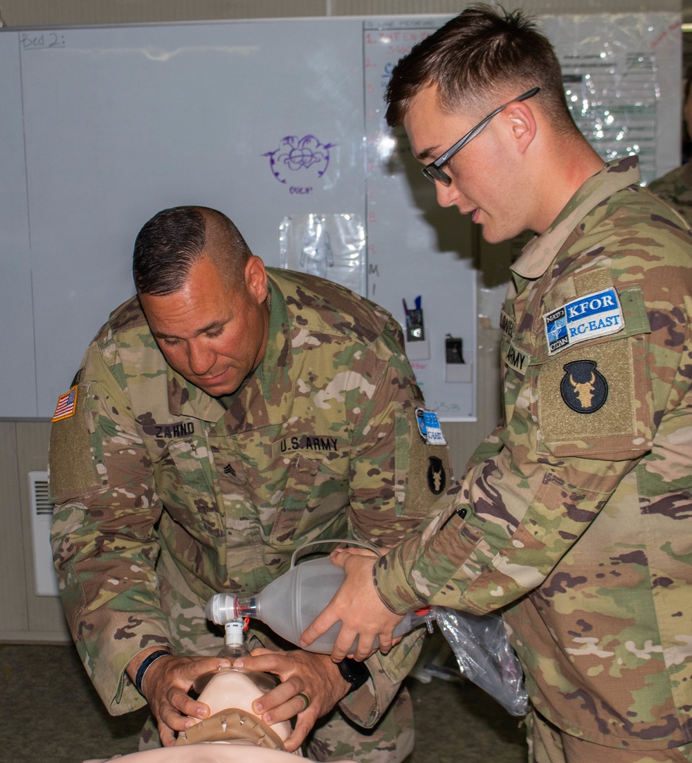 KFOR medics conduct airway management training