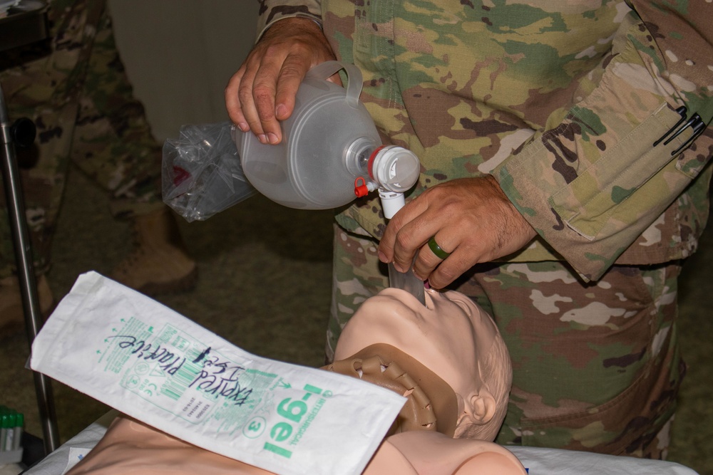 KFOR medics conduct airway management training