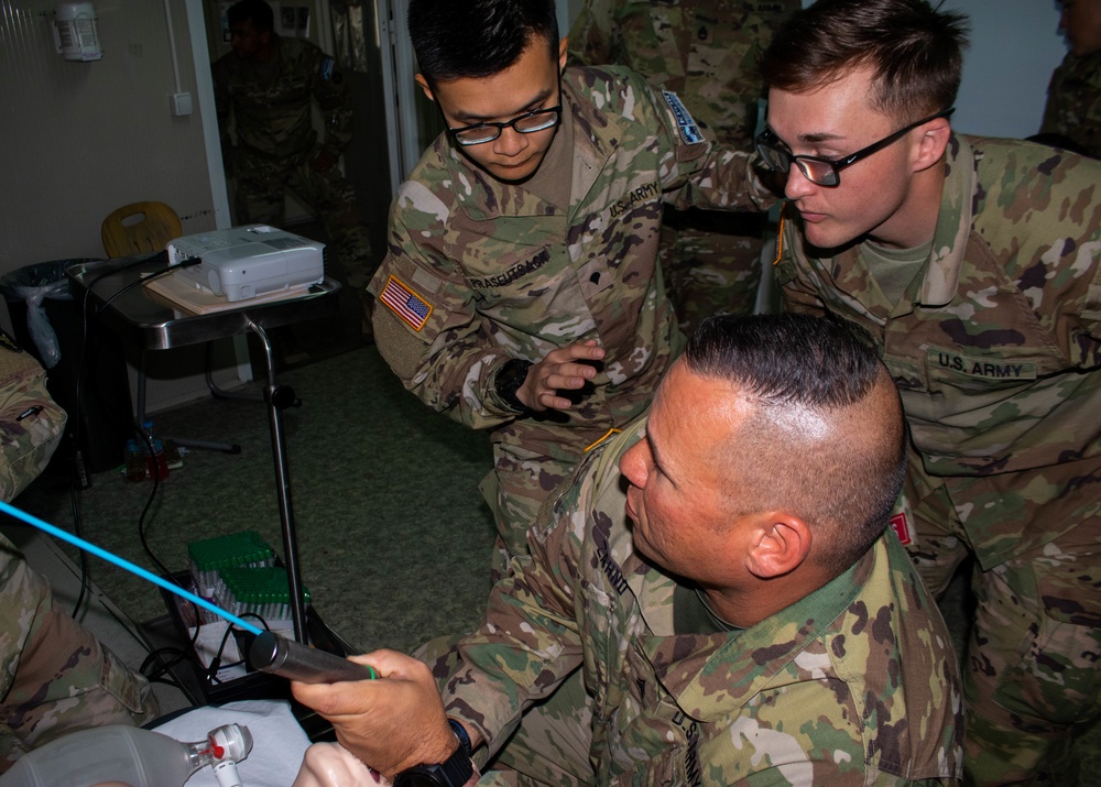 KFOR medics conduct airway management training