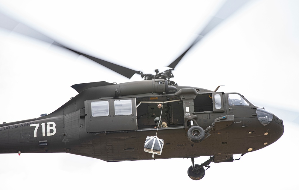 The U.S. Army Aeromedical Research Laboratory conducts speed bag system testing.