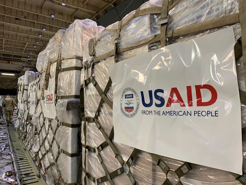 The first of several emergency COVID-19 relief shipments from the United States arrives in India.