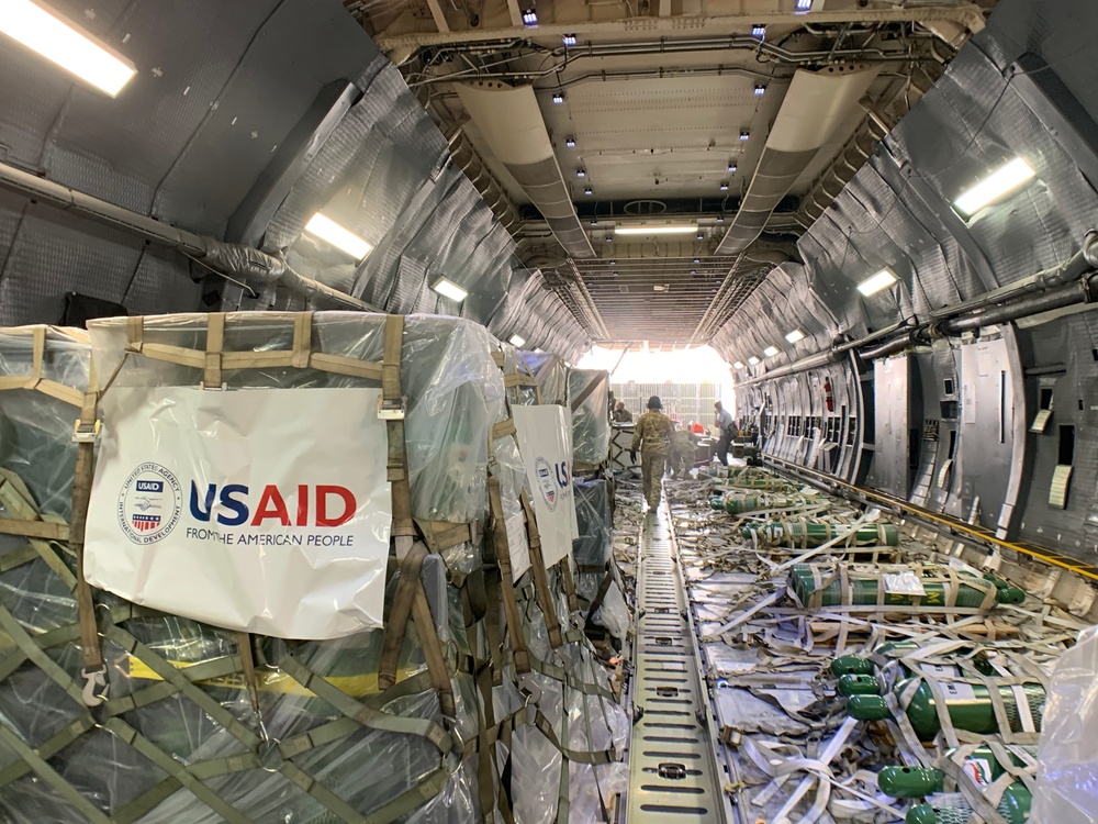 The first of several emergency COVID-19 relief shipments from the United States arrives in India.