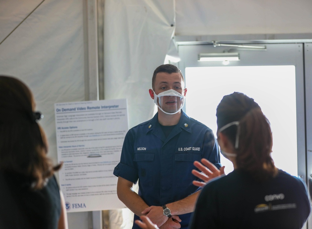 Community members from Gallaudet University travel to Greenbelt CVC to receive vaccination