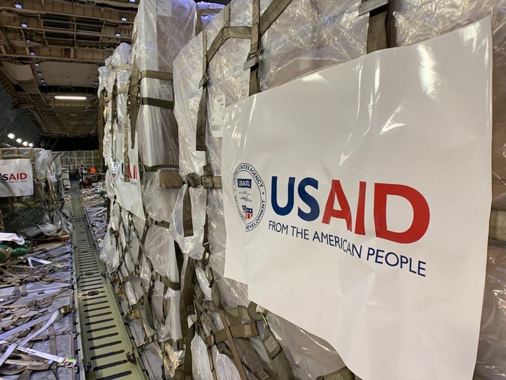 The first of several emergency COVID-19 relief shipments from the United States arrives in India.