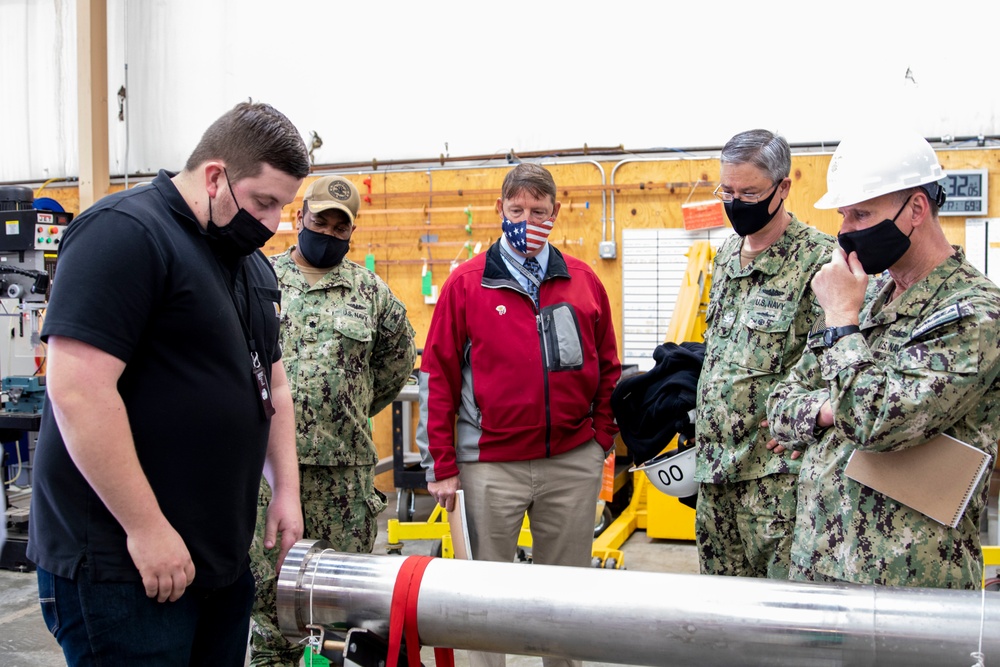NAVSEA Commander Visits Trident Refit Facility Bangor