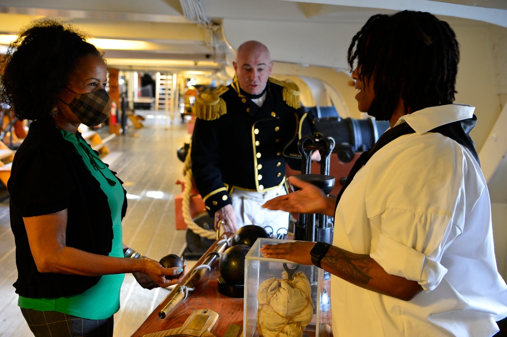 Acting Boston Mayor Kim Janey Visits USS Constitution