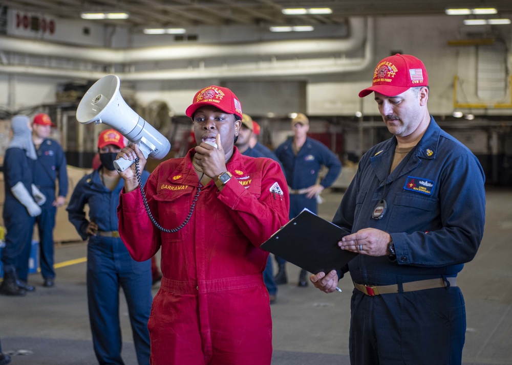 Sailors Compete in Damage Control Relay