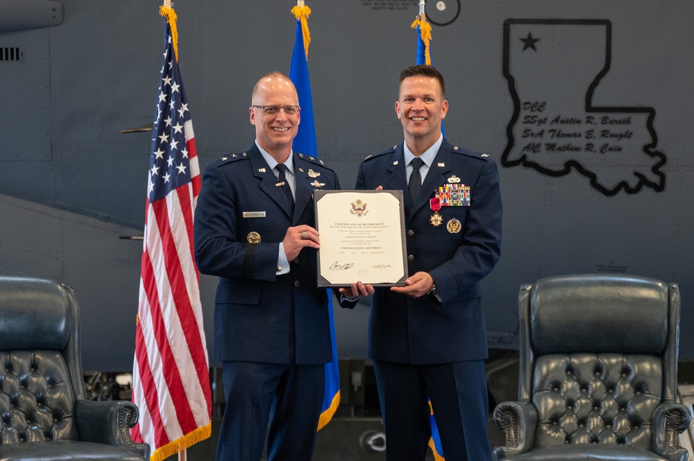 Col. Colvard retirement ceremony