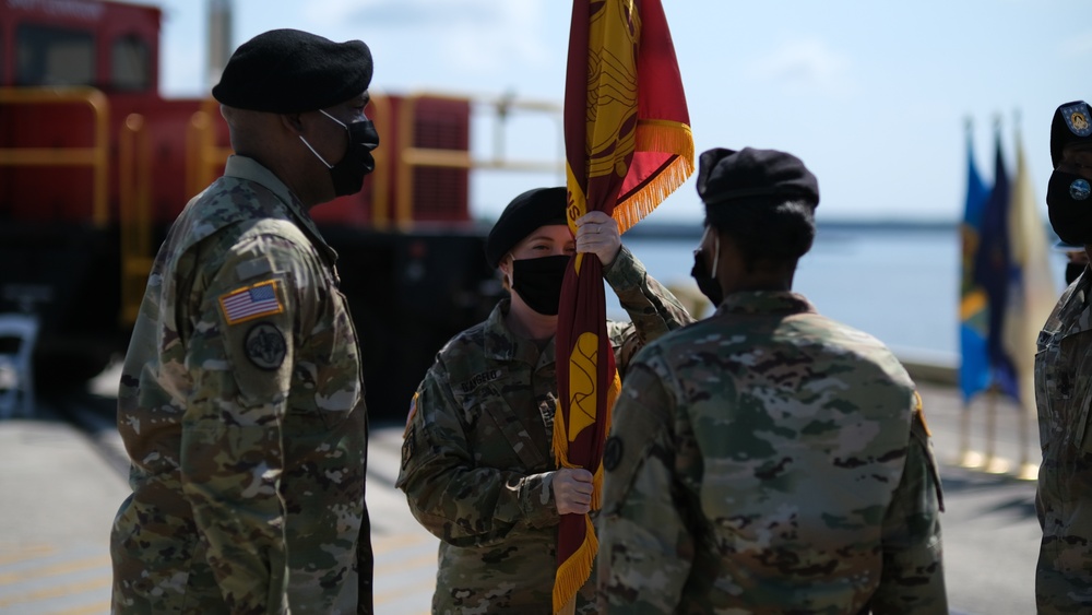 841st Transportation Battalion welcomes new commander duringChange of Command Ceremony