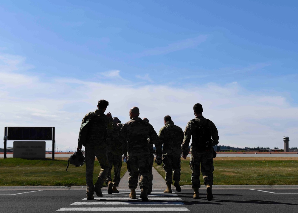 18th Air Force Command Team visits Team Fairchild