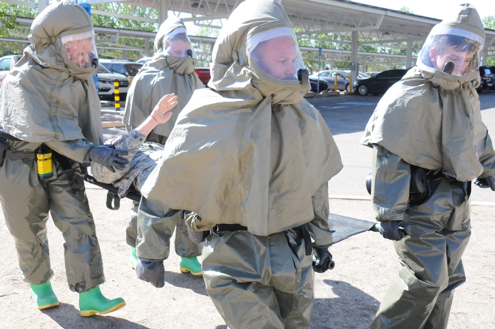 377 Med Group Tiger Medics tame all hazards in decon exercise