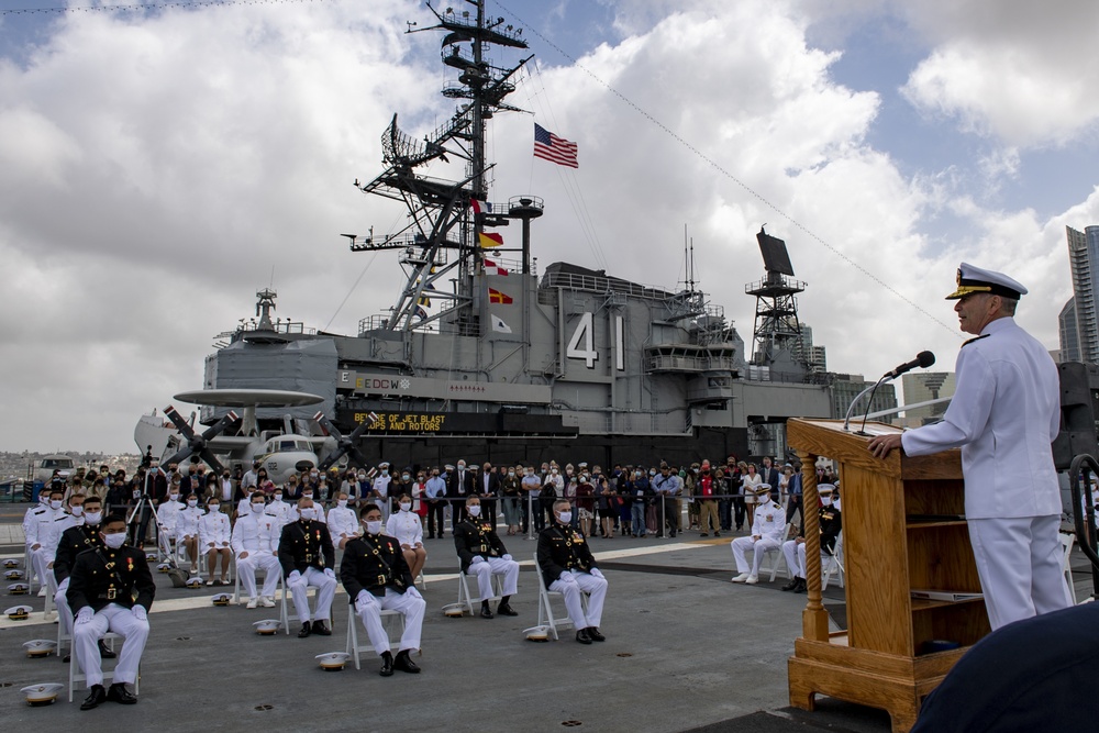 Vice Adm. Kitchener Commissions Newest NROTC San Diego Graduates