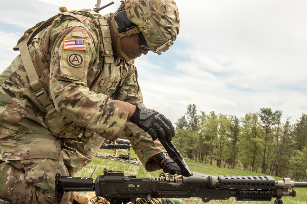 2021 U.S. Army Reserve Best Warrior Competition – M240/M249/M2 Machine Guns Event