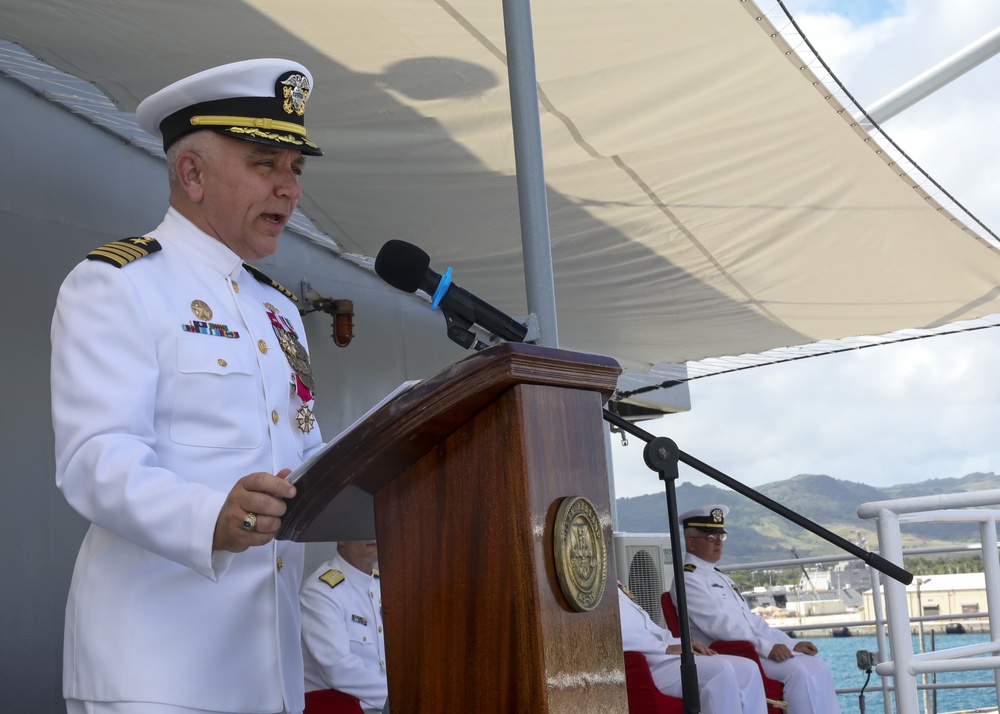 Land Conducts Change of Command Ceremony