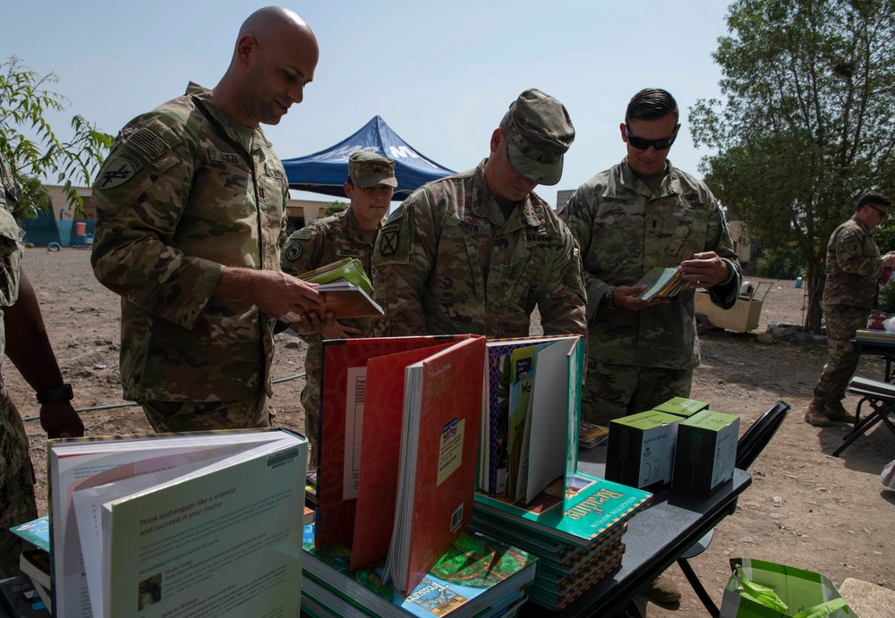 Soldier promote education, build relations in Djibouti