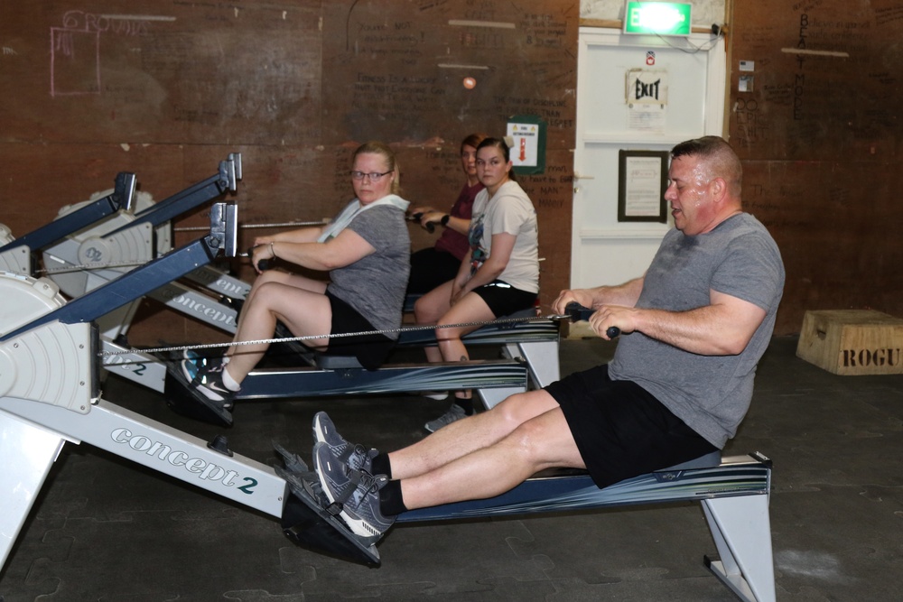 The Diamond Mine gym on Camp Buehring, Kuwait