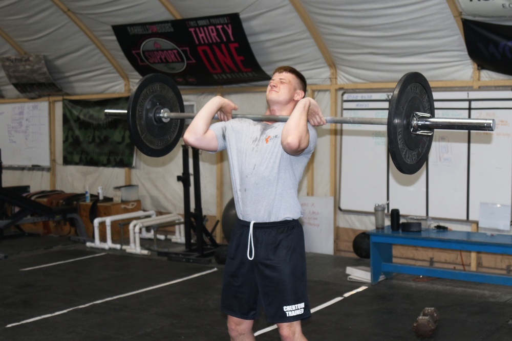 The Diamond Mine gym on Camp Buehring, Kuwait