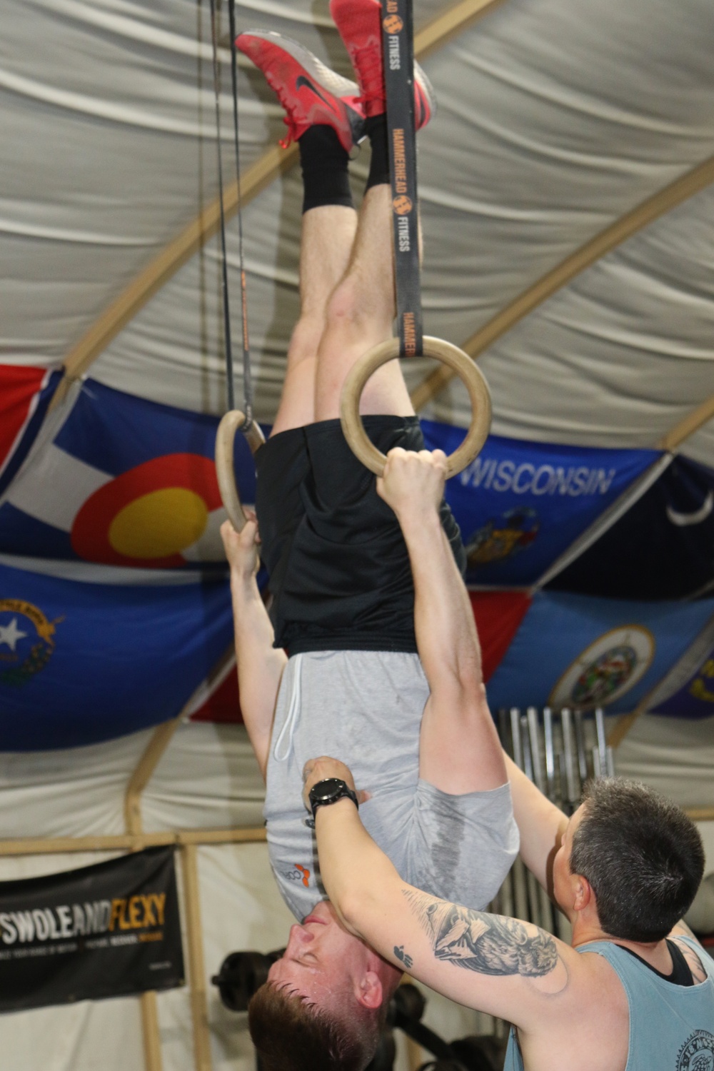 The Diamond Mine gym on Camp Buehring, Kuwait