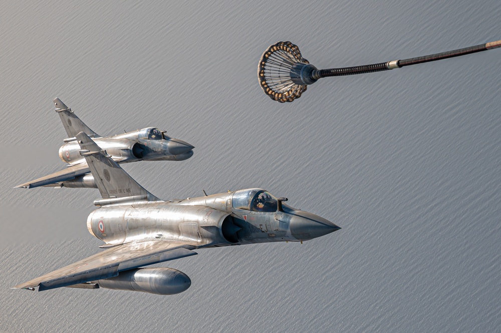 USMC VMGR-234 Executes Aerial Refueling Operation with French Mirage Fighters