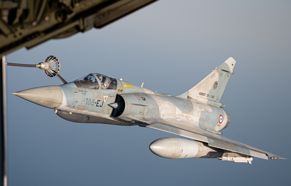 USMC VMGR-234 Executes Aerial Refueling Operation with French Mirage Fighters