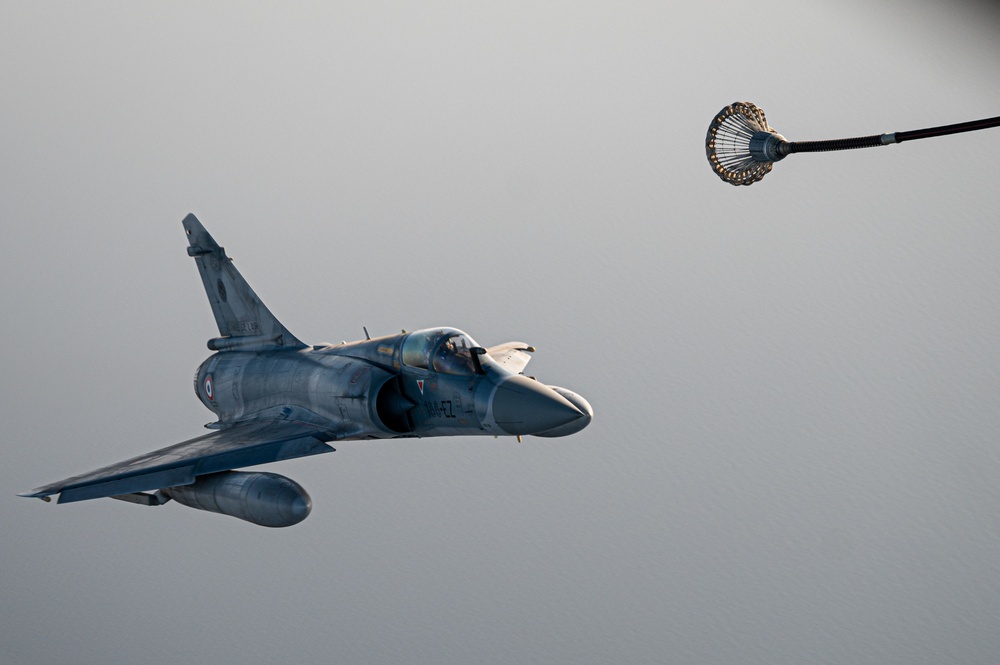 USMC VMGR-234 Executes Aerial Refueling Operation with French Mirage Fighters