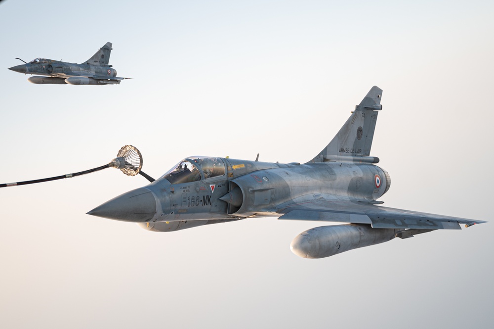 USMC VMGR-234 Executes Aerial Refueling Operation with French Mirage Fighters