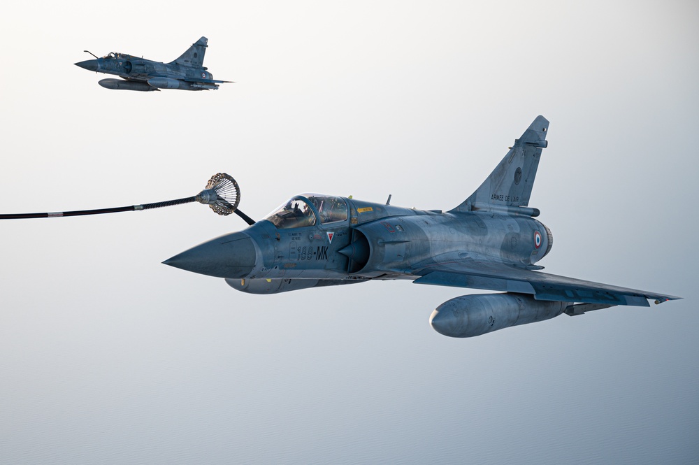 USMC VMGR-234 Executes Aerial Refueling Operation with French Mirage Fighters