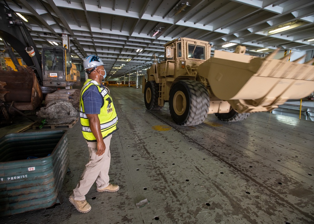 Sentinel Soldiers Offload Last Vehicles and Containers from Qatari Installation Shutdown