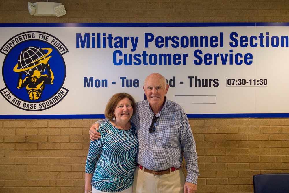 Team Pope Alumnus Visits Base, First Time Since 1965