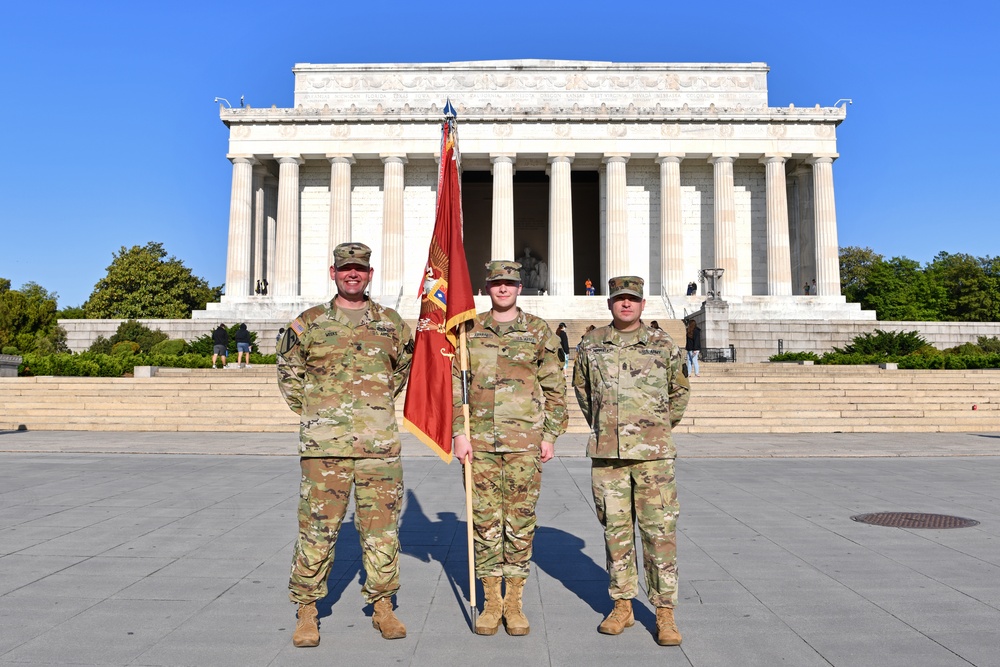 MA National Guard holds Promotion Ceremony at Lincoln Memorial