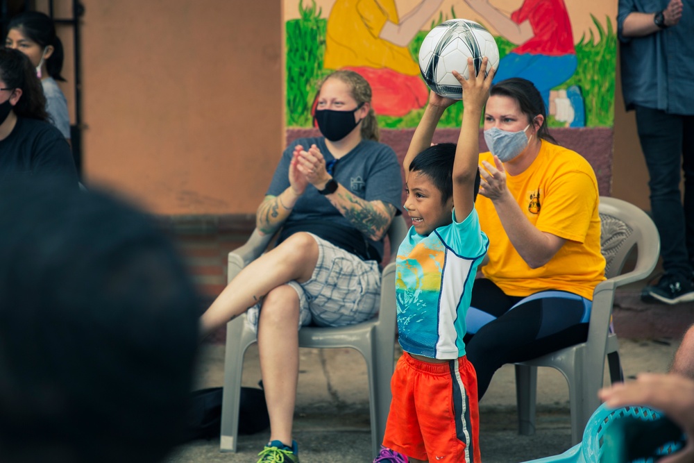 612th Air Base Squadron visits the Children of Love Orphanage Foundation in La Paz, Honduras