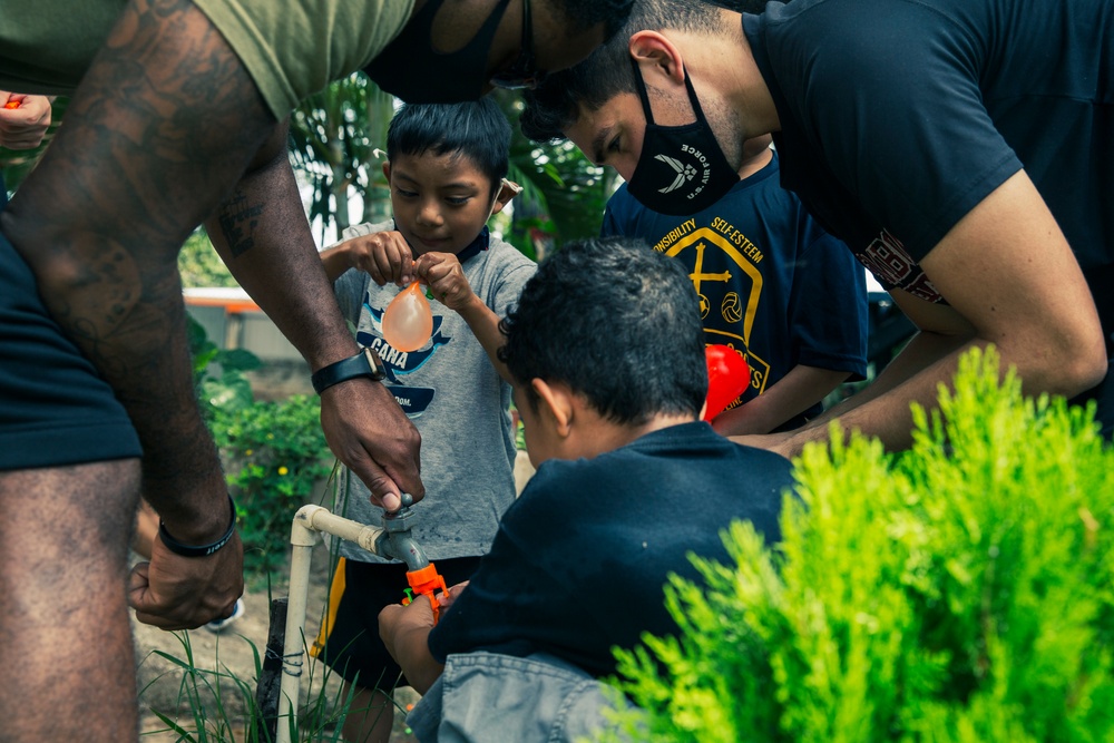 612th Air Base Squadron visits the Children of Love Orphanage Foundation in La Paz, Honduras