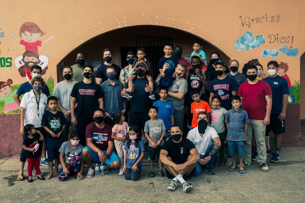 612th Air Base Squadron visits the Children of Love Orphanage Foundation in La Paz, Honduras