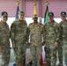 Task Force Spartan Leadership pose for picture with TF JAG and Kuwait Army Legal Officer after legal symposium