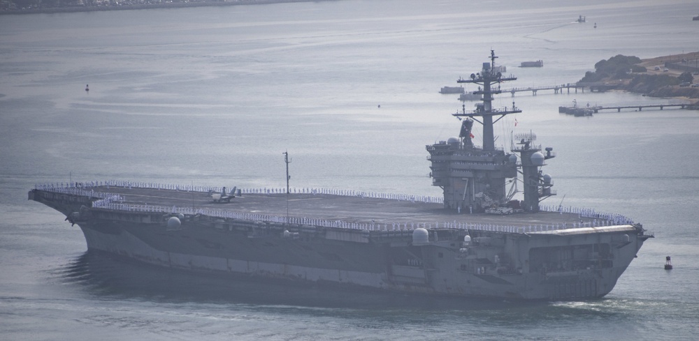 USS Theodore Roosevelt Returns To San Diego