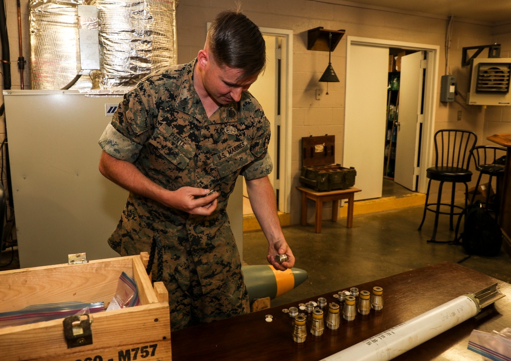 Marine Corps Base Quantico EOD Assembles Training Rockets