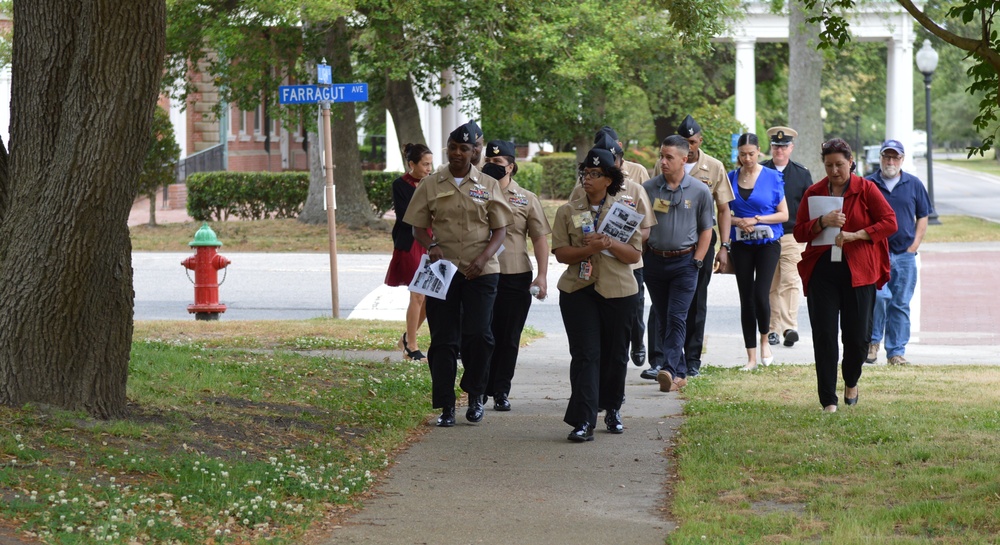 Walking tour of historic Jamestown Exposition homes aboard Naval Station Norfolk