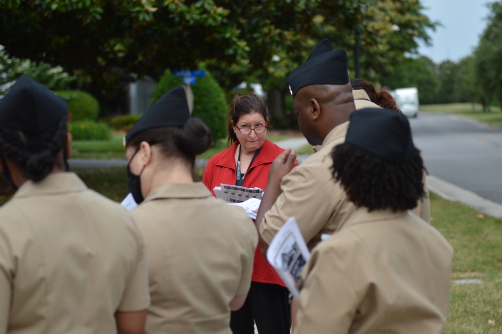 Walking tour of historic Jamestown Exposition homes aboard Naval Station Norfolk