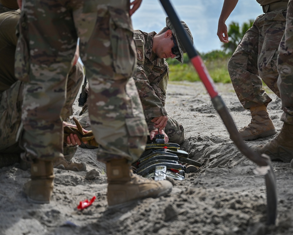 45th CES EOD Team Conducts Live Explosive Ordnance Disposal