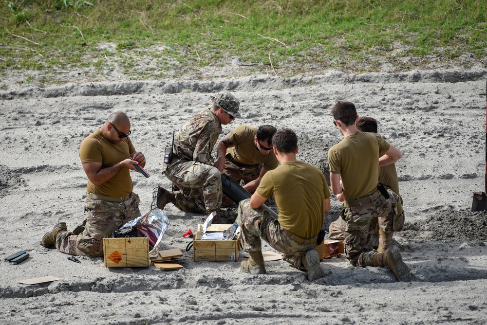 45th CES EOD Team Conducts Live Explosive Ordnance Disposal