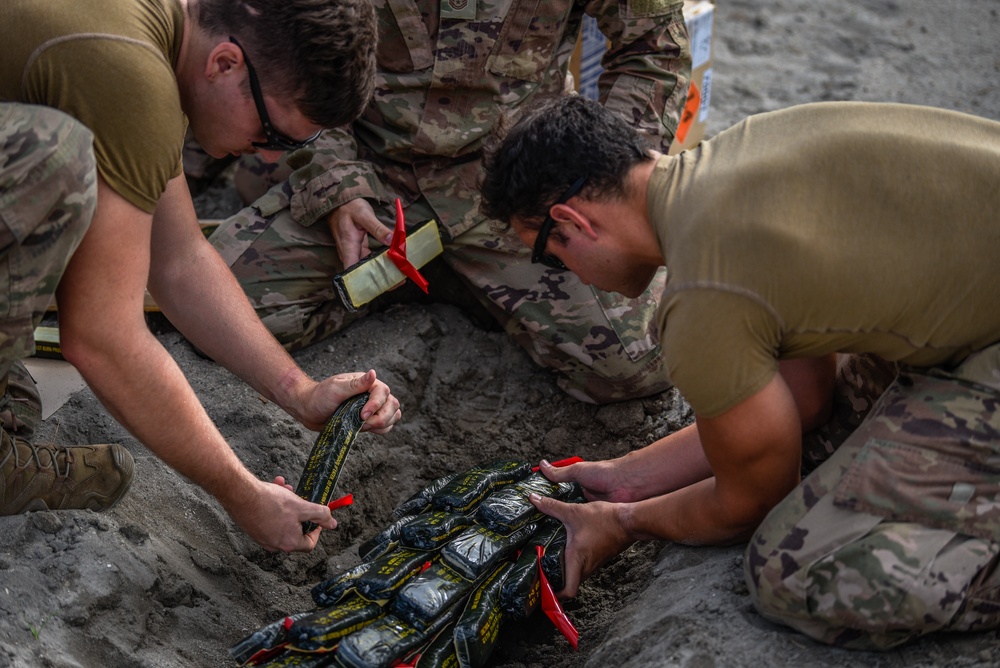 45th CES EOD Team Conducts Live Explosive Ordnance Disposal