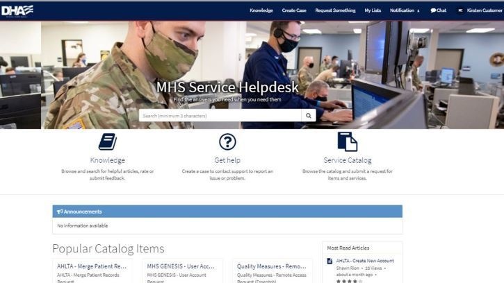 MHS Service Helpdesk aims to simplify IT management across DHA
