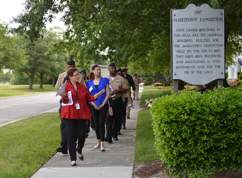 Walking tour of historic Jamestown Exposition homes aboard Naval Station Norfolk