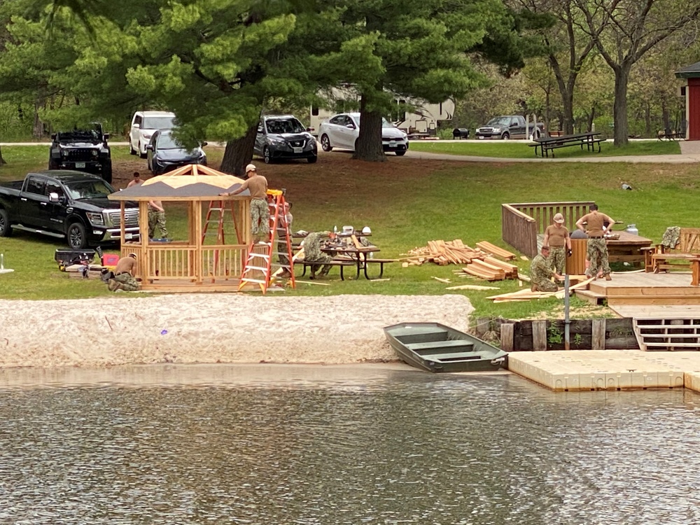 Seabees Build Fort McCoy Troop Projects