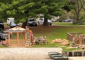 Seabees Build Fort McCoy Troop Projects